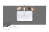 Precut Quartz Pure Grey Vanity Countertop-- SELF PICK UP ONLY - ZCBuildingSupply